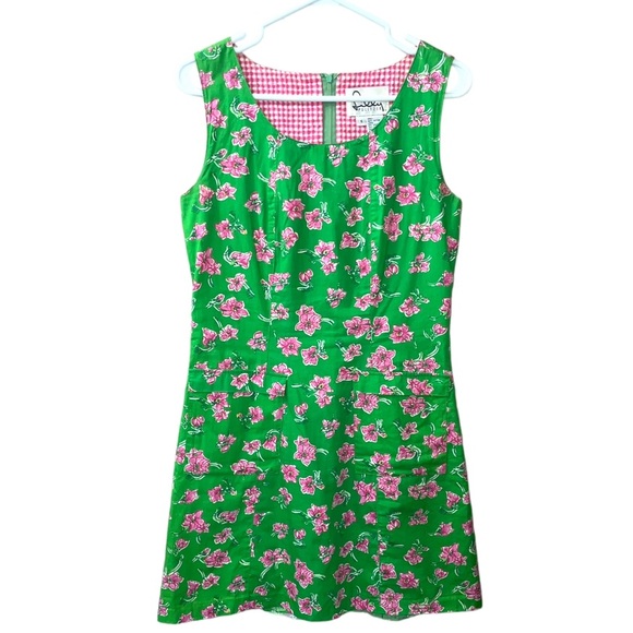 Lilly Pulitzer green white pink flowers dress - Picture 6 of 6